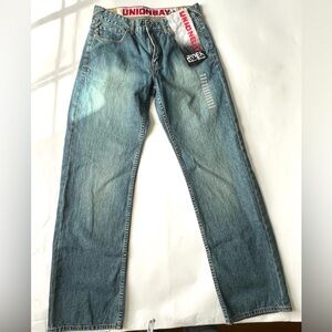 UNIONBAY Men's Light Blue Straight Jeans